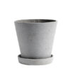 Hay flowerpot L grey