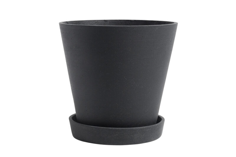 Hay flowerpot XL black