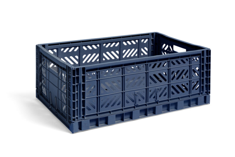 hay colour crate navy large